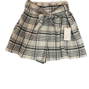 A New Day Plaid Dress Shorts with Bow